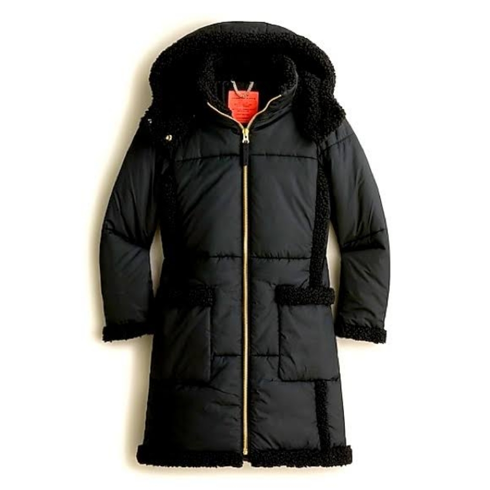 NWT J.Crew Coat - Snowday Puffer Jacket with PrimaLoft Size Large